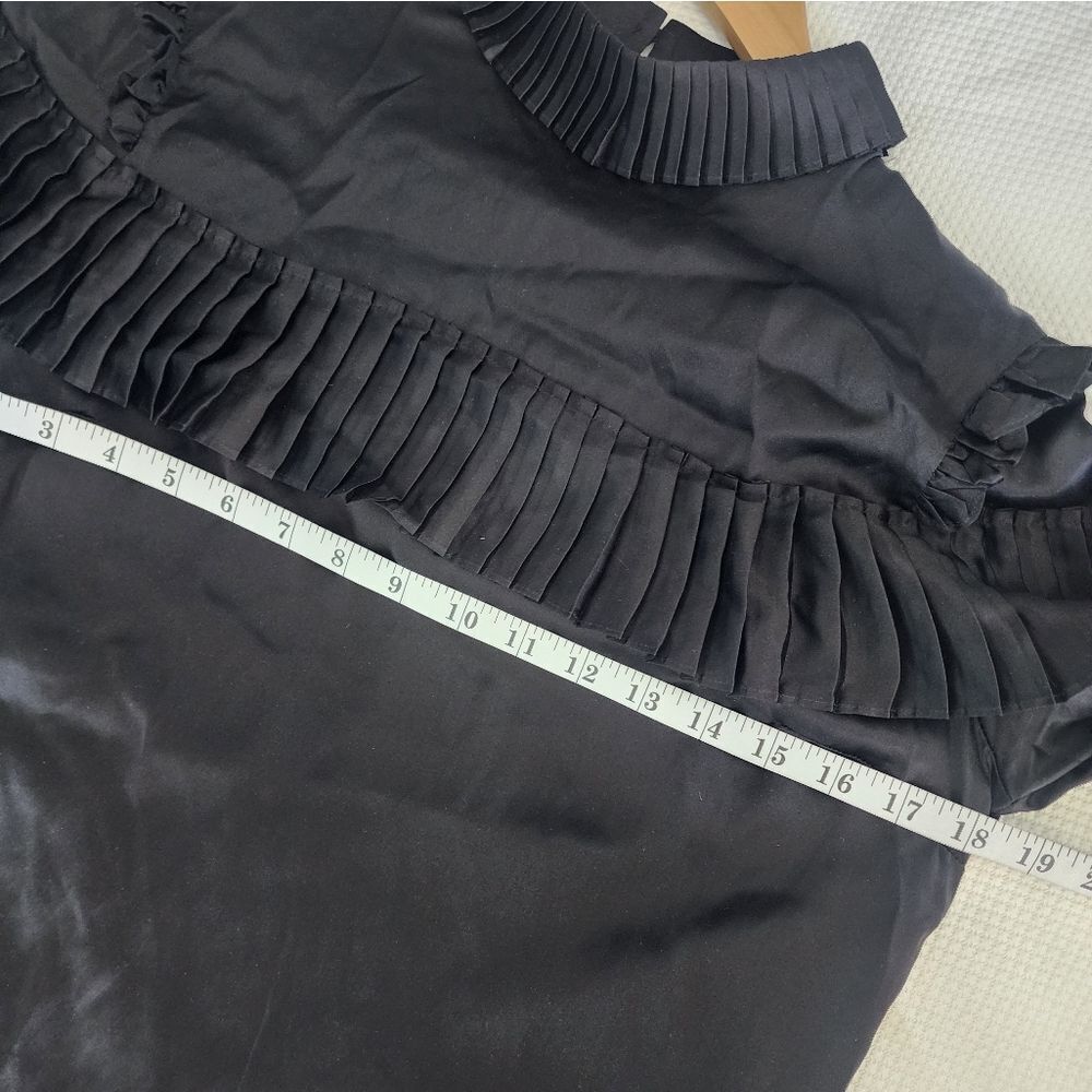 Frame Denim Black Ruffle Dress - Picture 3 of 15